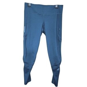 Adidas Greenish Blue Athletic Workout Exercise Leggings Size Med